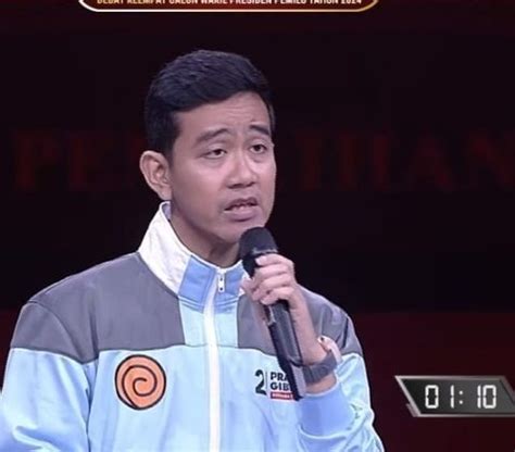 Potret Gaya Gimmick Gibran Rakabuming Saat Debat Cawapres Saya Mau