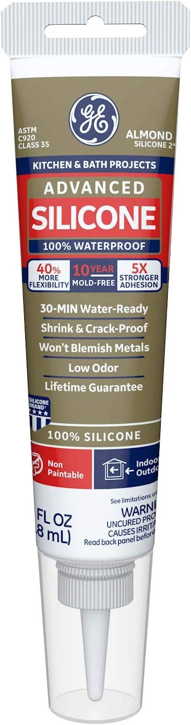 Ge Momentive Performance Materials Ge286 Advanced Silicone 2 Kitchen And Bath Sealant 28oz