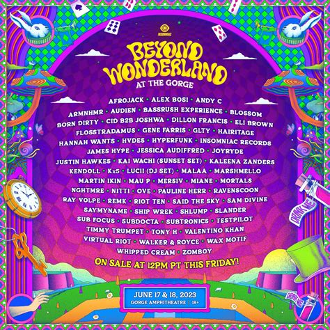 Beyond Wonderland At The Gorge Announces 2023 Lineup