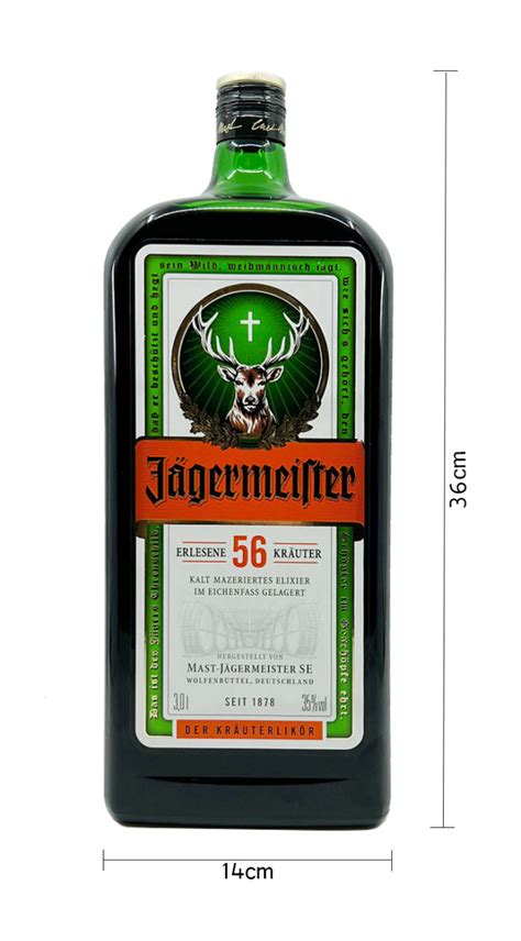 Jägermeister XXXL Flasche 3 Liter 35 vol