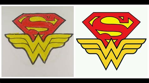 Wonder Woman Logo Drawing at PaintingValley.com | Explore collection of ...