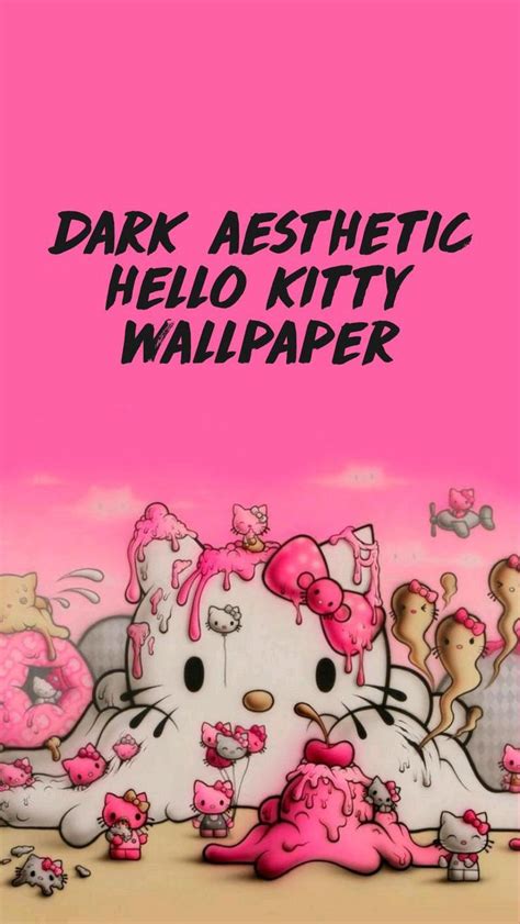 Dark aesthetic hello kitty wallpaper | Hello kitty wallpaper, Hello kitty, Kitty wallpaper