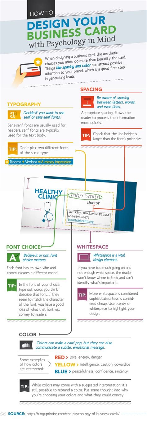 How To: Include Psychology In Business Card Design [Infographic]