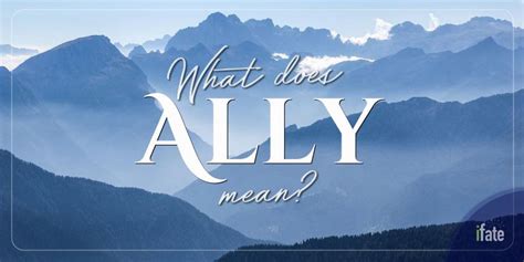 The Meaning of the Name "Ally", and Why Numerologists Like It