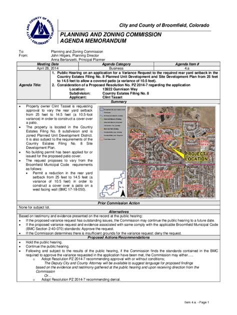 Fillable Online PLANNING AND ZONING COMMISSION AGENDA Fax Email