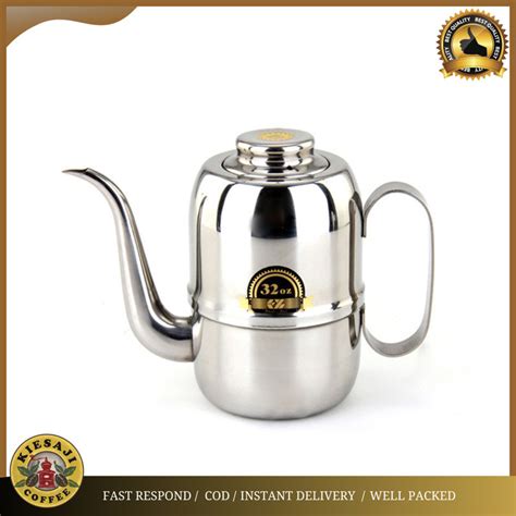 Promo Olive Gooseneck Kettle 500 ML Teko Leher Angsa Alat Kopi V60