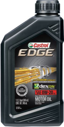 Castrol Edge 0w 20 Sae Full Synthetic Motor Oil 1 Qt Kroger