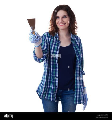 Young Woman In Casual Clothes Over White Isolated Background Stock