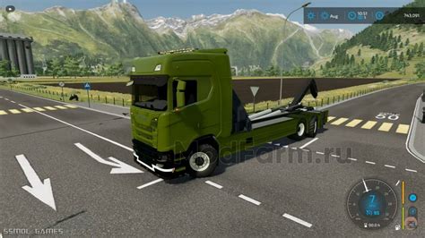 Scania S Hkl Hooklift And Crane Truck Farming Simulator