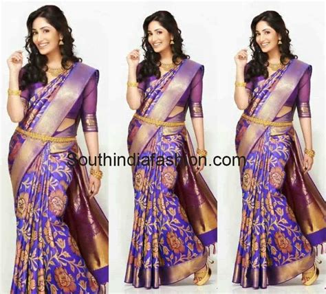 Yami Gautam in Bridal Silk Saree – South India Fashion