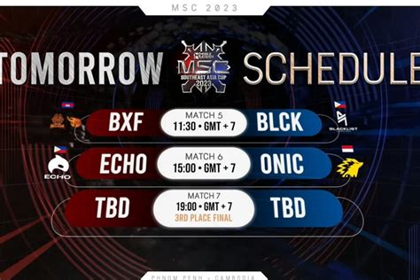 Jadwal Semi Final MSC 2023 Sabtu 17 Juni Onic Esports Lawan Echo