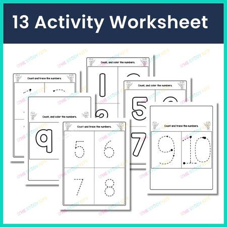 Number Formation Practice- Tracing Worksheets for Writing 1 to 10 - The ...