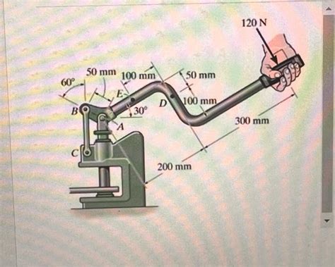 Solved The Metal Stud Punch Is Subjected To A Force Of