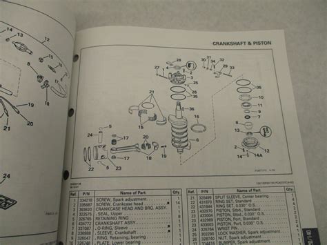 Nos Omc Evinrude Johnson Outboard Parts Catalog