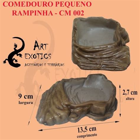 Comedouro Bebedouro Toca Casinha Resina Jabuti Filhote Artexotics