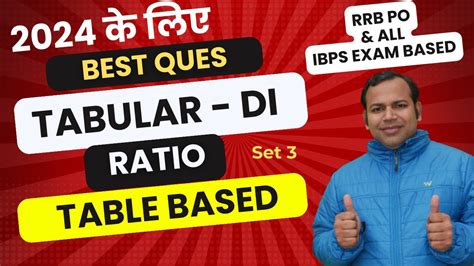 Rrb Po Clerlk Table Data Interpretation Ratio Based For Rrb