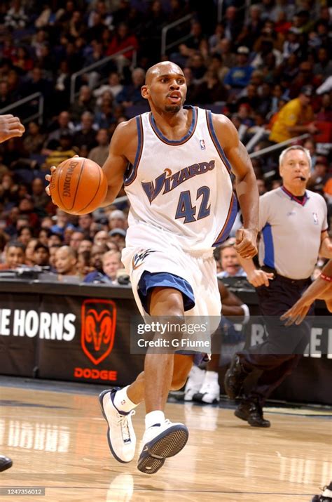 Jerry Stackhouse Of The Washington Wizards Handles The Ball Against