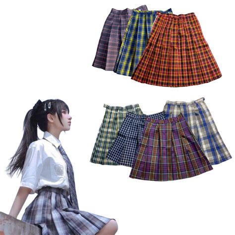 hLacaoFactory Three School Skirt Uniform Plain And School Student Skirt ...