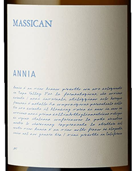 Massican Annia White Napa Valley 2021 Woodland Hills Wine Company