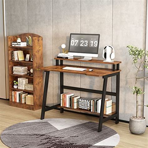 ALISENED Computer Home Office Desk, 31.5" Desk for Small Spaces with ...