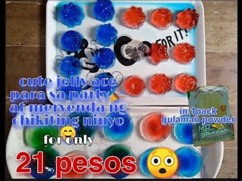 homemade jelly ace jelly dessert party celebration  pack gulaman
