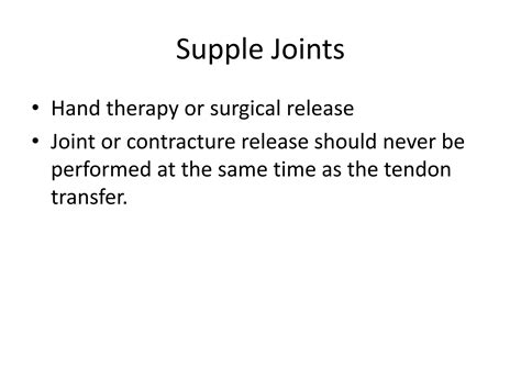 Tendon Transfer Principles And Techniques Ppt