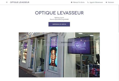 Levasseur Optique Opticien Paris 20ème 75020 adresse horaire et avis