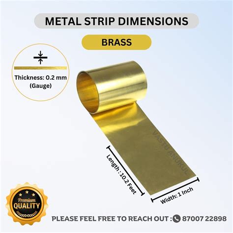 Vastu Anukul Premium Vastu Remedy Vastu Strips Brass At Rs