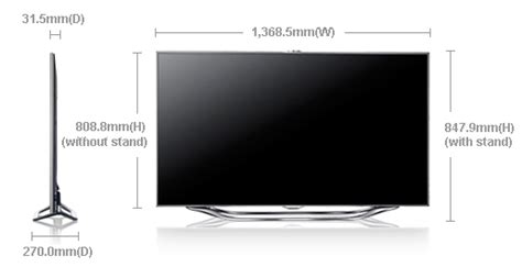 Samsung UA-60ES8000 60" SMART Multi-System 3-D LED TV with 800 hertz ...