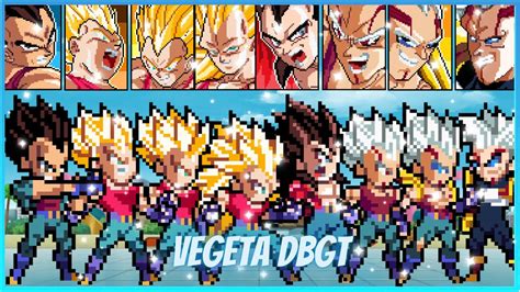 PACK DE SPRITES DO VEGETA DBGT TODAS AS TRANSFORMAÇÕES ULSW