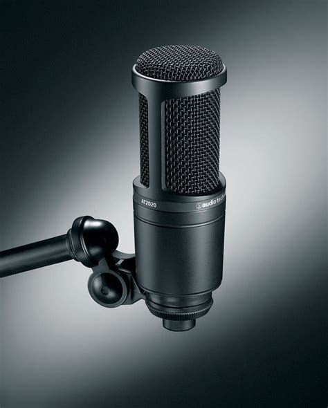 Audio Technica AT2020 Studio Recording Microphone-Cardioid Condenser ...