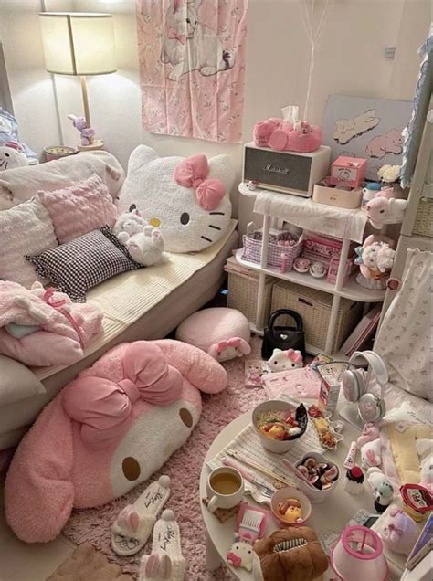 Sanrio My Melody Themed Room Cute Bedroom Decor Room Makeover Bedroom