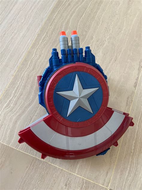 Captain America Nerf Gun, Hobbies & Toys, Toys & Games on Carousell