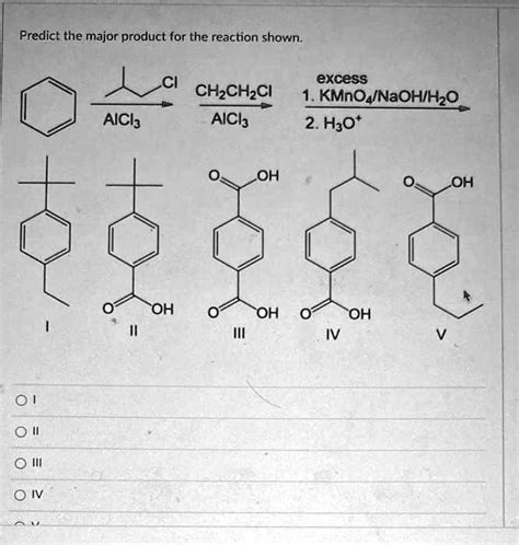 SOLVED Predict The Major Product For The Reaction Shown Excess KMnO4