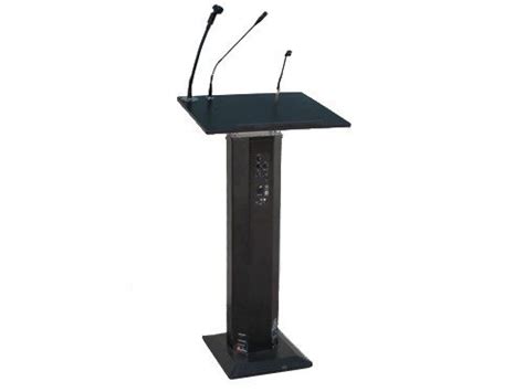 Ocean Tents Black Lectern Podium Ampliphier With Wireless Microphone