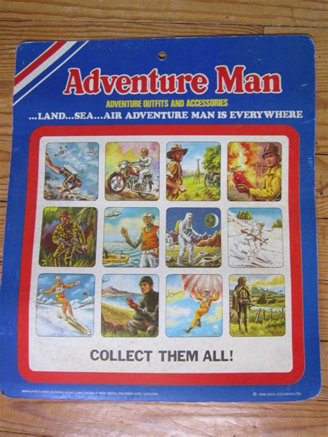 Gi Joe Action Man Blister Adventure Man Parachutiste 1976 Cecil Coleman