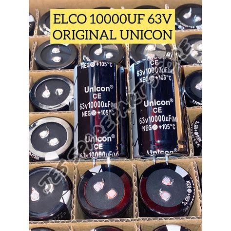 Jual Elco Capasitor Kapasitor Unicon Uf Uf Mf Mikro V