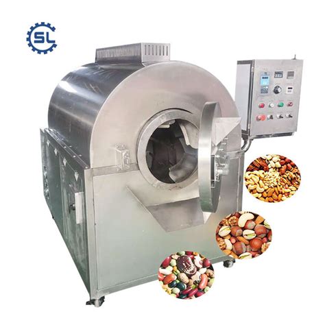 Automatic Peanut Roaster Cashew Nut Cocoa Bean Roasting Machine China