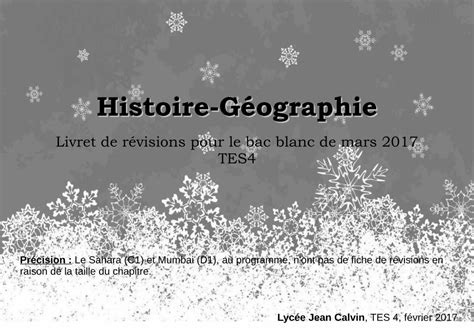 Pdf Histoire G Ographie Lyc E Charles De Bovellescalvin Lyc Ac