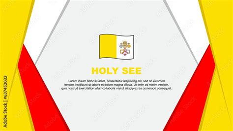 Holy See Flag Abstract Background Design Template Holy See