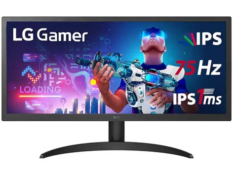 Monitor Gamer LG 25 7 UltraWide Full HD 75Hz 1ms Preto 26WQ500 B AWZM