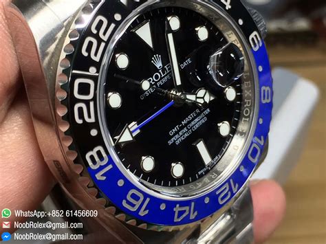 Rolex Gmt Master Ii 116710blnr Blackandblue Ceramic Bezel A3186 Noob V7 Correct Hand Stack Edition