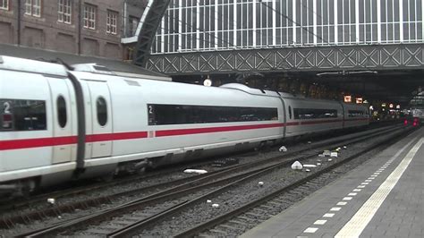 Db Ice Vertrekt Van Station Amsterdam Centraal Youtube