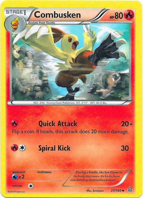 Combusken Primal Clash Pokemon Yugioh Cards Hoenn Region