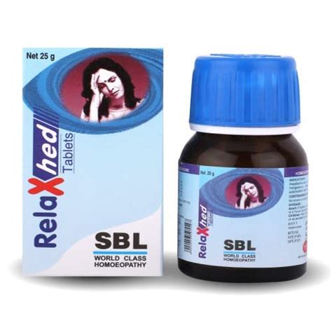 Buy Sbl S Relaxhed Tablets Gm Pack Of Online At Low Prices In