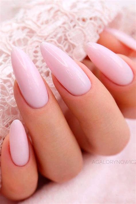 Almond Nails Pink Almond Shape Nails Almond Acrylic Nails Pink Acrylic Nails Fake Nails