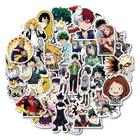 Buy BARISC 100pcs My Hero Academia Stickers For Water Bottles Laptop