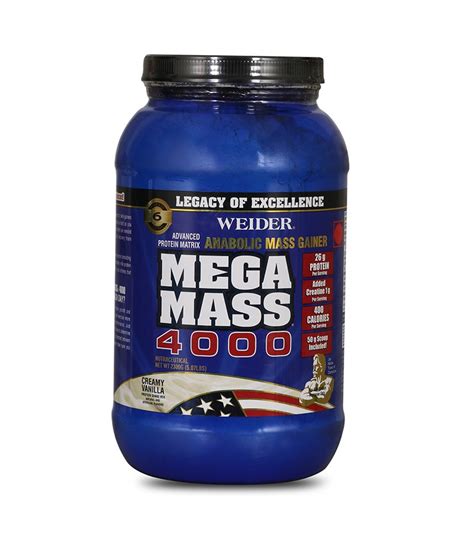 Weider MEGA MASS Clean Anabolic Mass Gainer 5 95 Lbs At Best Price In