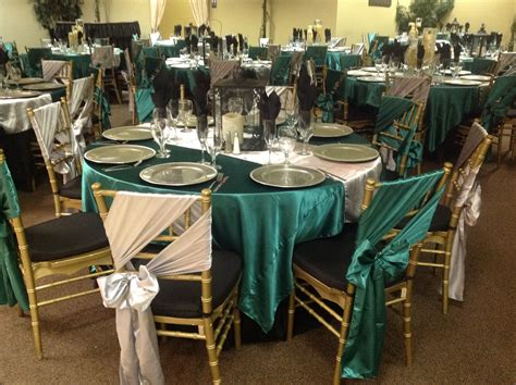 Green Jade Wedding Tables Decor At Villa Tuscana Reception Hall