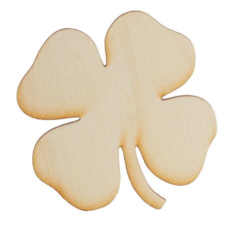 Unfinished Wood Shamrock Cutout All Wood Cutouts Wood Crafts